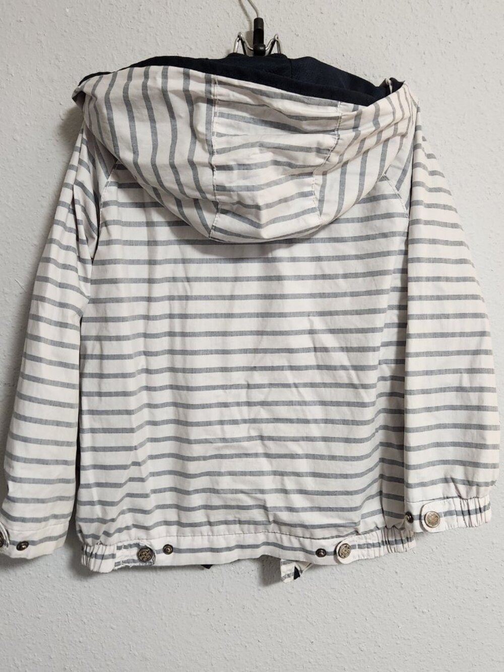 Zara Boys | Kid's Nautical Stripe Seafarer Rain Jacket Hood 6/7 - Picture 4 of 6